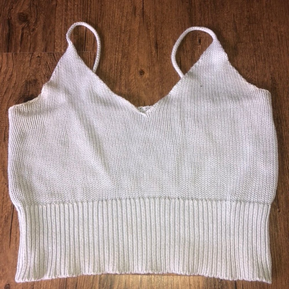 Brandy Melville Light Blue Crop Top